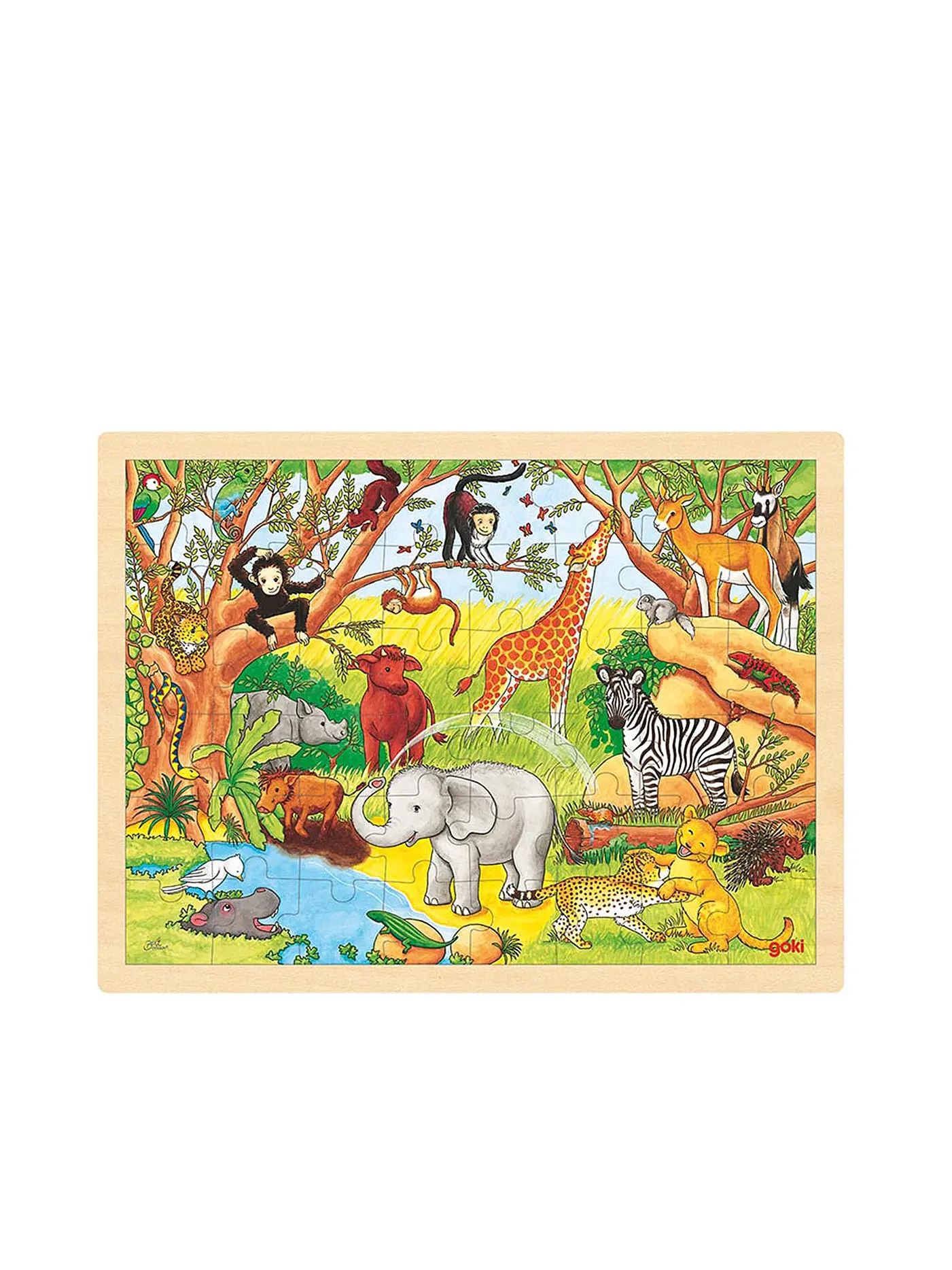 GOKI | Einlegepuzzle - Afrika 48-tlg. | 